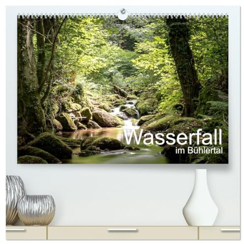 Wasserfall im Bühlertal (hochwertiger Premium Wandkalender 2026 DIN A2 quer), Kunstdruck in Hochglanz: Natur pur. Waldidylle im nördlichen Schwatzwald. (CALVENDO Natur)