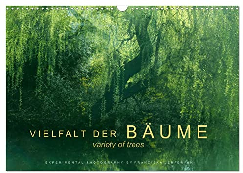 Vielfalt der Bäume - variety of trees (Wandkalender 2026 DIN A3 quer), CALVENDO Monatskalender: Impressionistisch anmutende Fotografien zwölf verschiedener Baumarten. (CALVENDO Natur)