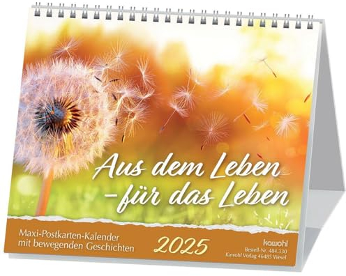 Aus dem Leben - für das Leben 2025: Postkarten-Kalender mit Geschichten