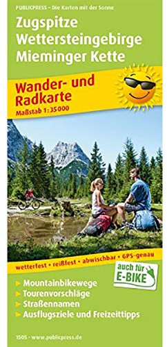 Zugspitze - Wettersteingebirge - Mieminger Kette: Wander- und Radkarte mit Ausflugszielen & Freizeittipps, wetterfest, reißfest, abwischbar, GPS-genau. 1:35000 (Wander- und Radkarte: WuRK)