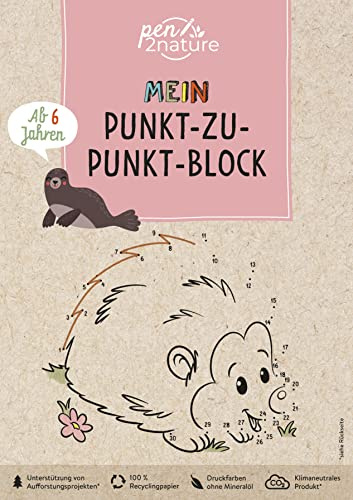 Mein Punkt-zu-Punkt-Block. Für Kinder ab 6 Jahren: pen2nature: 100% Recyclingpapier - klimaneutrale Produktion - unterstützt Aufforstungsprojekte (pen2nature kids)