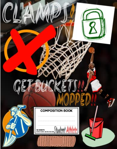 Student Athlete Basketball Composition Book: Notebook Journal for Basketball Student Athletes for School, Wide Ruled,100 pages