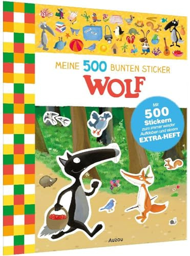 Meine 500 bunten Sticker - Wolf