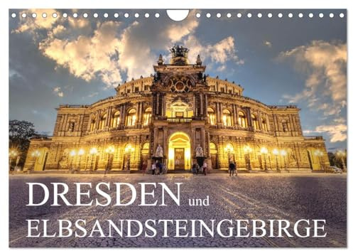 Dresden und Elbsandsteingebirge (Wandkalender 2026 DIN A4 quer), CALVENDO Monatskalender: Bezaubernde Altstadt trifft auf einzigartige Natur (CALVENDO Orte)