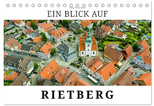 Ein Blick auf Rietberg (Tischkalender 2026 DIN A5 quer), CALVENDO Monatskalender: Rietberg - Stadt der schönen Giebel (CALVENDO Orte)