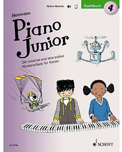 Piano Junior: Duettbuch 4: Vierhändiges Spielbuch zur Klavierschule. Band 4. Klavier 4-händig. (Piano Junior - deutsche Ausgabe, Band 4)