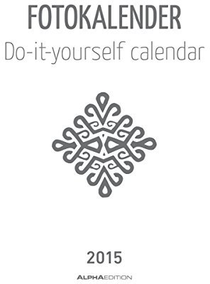Foto-Bastelkalender weiß 2015 - Bastelkalender / Do it yourself calendar (16 x 17) - datiert - Kreativkalender