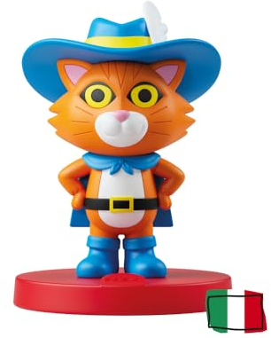 FABA Personaggio Sonoro Il Gatto con gli Stivali - Storie Sonore - Giocattolo, Contenuti Educativi, Versione Italiana, Bambini 4+ anni