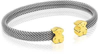 TOUS Armreif Mesh aus Stahl und Gold