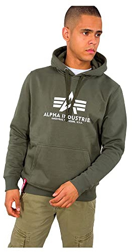 Alpha Industries Herren Alpha Industries Basic Hoody Kapuzensweat für Herren Kapuzenpullover (1er Pack)