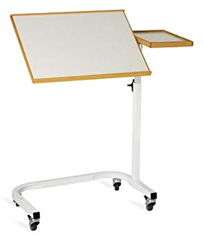 Nordic Beistelltisch NORDIC weiß mit Seitenablage Laptop Tisch