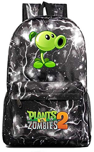 WANHONGYUE Plants vs. Zombies Game Cosplay Daypack Casual Backpack Day Trip Travel Bag Galaxy E /2