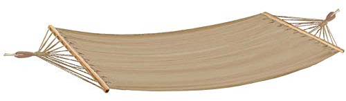 Stab Hänge Matte Holz Liege Fläche Garten Möbel Terrasse beige L 280 cm 100kg Harms 507283