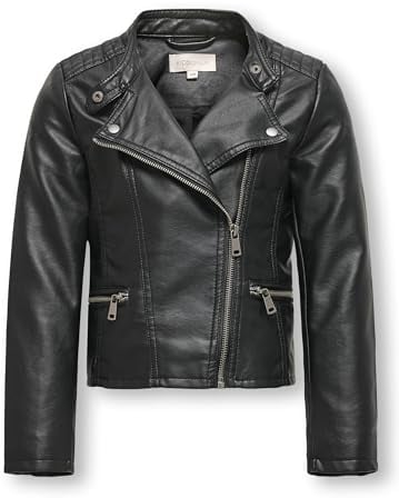 ONLY Faux Leather Jacket KOGFREYA Faux Leather Jacket Black 140 Black 1