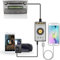 AUX-Adapter, Auto-Stereo-AUX-Eingang und USB-Ladeschnittstelle 3,5-mm-Zusatzadapter für Toyota (6 + 6) RAV4 2003-2011, Avensis 2003-2011, Corolla 2005-2011, Tacoma 2004-2008PS / Dash Cam/Telefon/iPad