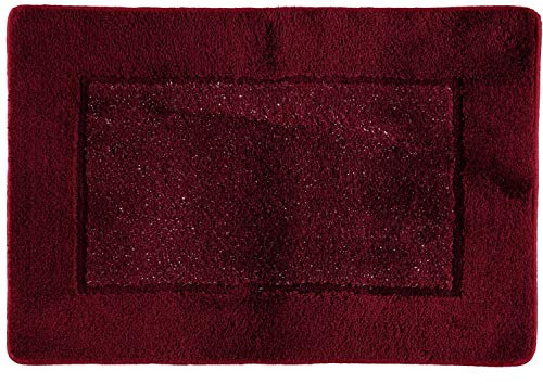 Rhomtuft Badteppiche Versailles Bordeaux-Lurex - 407 60x90 cm