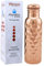 VIBRANIC Botella de Agua de Cobre Botella ayurvédica a Prueba de Fugas martillada con Diamante de 34 oz
