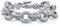 Bling Jewelry Bracelet À Maillons Ovales Entrelacés Texturés Et Épais Plaqué Argent Mat Avec Fermoir À Bascule Pour Femmes