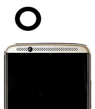 Gintai Schwarze Vorderseite mit Blick auf die kleine Kamera Glaslinsenabdeckung für ZTE Axon 7 A2017