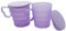 Tupperware Set (2) Junge Welle Trinkbecher mit Henkel 350 ml Becher Helllila lila