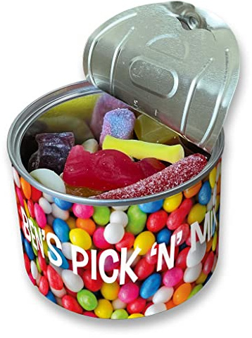 Bonbon-Dose mit Kaugummi-Design, personalisierbar, Geschenk zum Geburtstag, Weihnachtsstrumpf, mittelgroß
