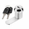 KeyMet Lever Lock Universal Cylinder Furniture Lock Letter Box Lock Diameter 19 mm (2, 20) - Silver