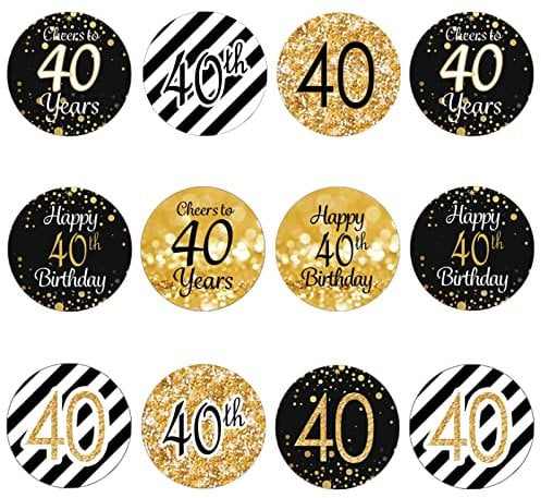 Catelves Adesivi per 40° compleanno