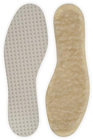 Bama Wool - warme Komforteinlegesohle aus reiner Wolle für besonders kalte Wintertage, Unisex Wärme Einlegesohle, für feste Winter Schuhe, 1 Paar - 46/47 EUR