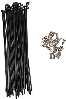 10 Stück 12 G (2,5 mm Durchmesser) E-Bike Speichen für MTB/Fat Elektrofahrrad oder Ebike Vorder-/Hinterrad Umbausatz (Farbe: 190 mm)