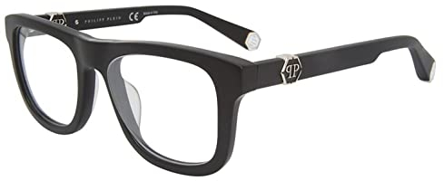 Philipp Plein Unisex VPP023M Sunglasses, 0703 Nero Sabbiato/Opaco, 51