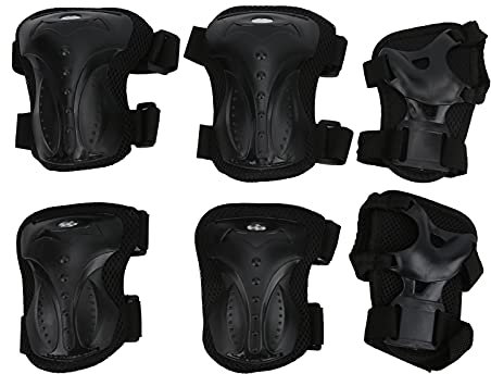 Ellbogenschützer, Skate-Schutzausrüstung, Skating-Pads, 6-teiliges Set Für Erwachsene, Skateboard-Schutzausrüstung, Knieschützer, Ellbogenschützer, Handgelenkschützer-Set Für Rollschuhe, Radfahren