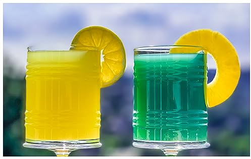 Topkapi Tiki Tincan Frieder XL - Juego de 4 vasos de piña colada, vasos de cóctel, mojito, caipirinha, mai tai, vasos largos, aptos para lavavajillas, 360 ml