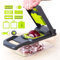 Vegetable Chopper 16 in 1 Mandoline Slicer, Multifunctional Mandoline Vegetable Slicer with Adjustable Julienne Container Kitchen Gadget for Fruit, Vegetable, Cheese, Salad