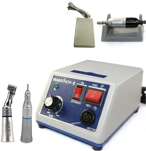 Micromoteur électrique de laboratoire - Micromoteur dentaire - Polissage N3 + 35 K - Centrifugeuse de table - Dentiste - Micro moteur - Ponçage - Micro moteur portable - Centrifugeuse électrique