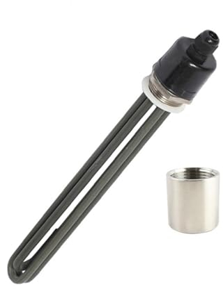 Thermoplongeur électrique en Acier Inoxydable Vert, Anti-calcaire, DN40/1.5 SUS304, 220V, élément Chauffant for l'eau, 3kw/6kw/9kw/12kw (Size : Heater Thread_220V_9KW 300MM)