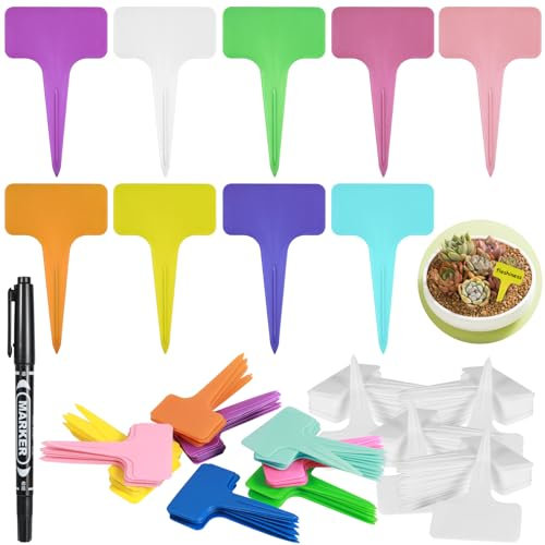 180 Stück Pflanzenschilder Zum Beschriften, Pflanzenstecker Zum Beschriften, Pflanzen Beschriftungsschilder, Pflanzschilder für Draussen Wetterfest Topfsamen Kräuter Blumen Gemüse