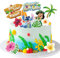 12 Stück Tortendeko Kindergeburtstag, Kuchen Deko Kindergeburtstag, Cartoons Kuchen Topper, Cake Topper Set, Tortendeko Kinder, Deko Geburtstag Junge Mädchen