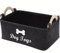 Generic Dog Toy Storage Basket - Grey Felt Collapsible Pet Items Storage Basket - Large Storage Capacity