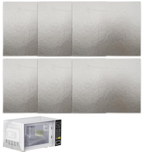AFCJLTO Juego de 6 placas de mica universales para microondas - Repuestos de accesorios de reparación para hogar, cocina, oficina y comedor, Reemplazo de placa de mica para microondas fácil y práctico