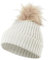FALKE Unisex Beanie-Mütze Basic Merino U Be Wolle schnelltrocknend warm 1 Stück, Weiß Off-White 2040, ONESIZE