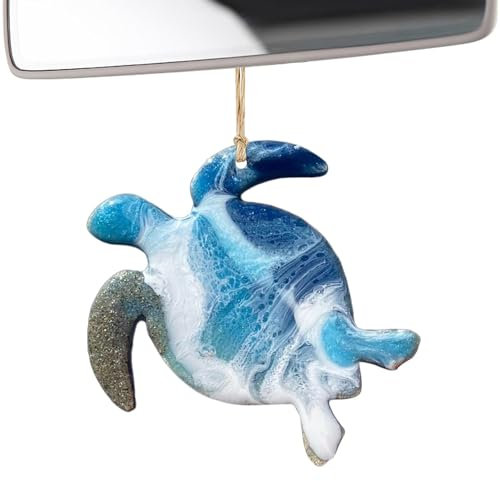 Sommer-Baumschmuck, Meerestier-Ornamente aus Kunstharz - Blaue Meerestier-Ausschnitte aus Kunstharz | Küsten-Weihnachtsdekorationen, Rucksack-Anhänger, Sommerdekorationen für Zuhause, Wand, Baum, Fens