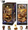 Cjeuxnr DIY Book Nook Kit 3D Holzhaus Puzzle, Miniatur Bücherregal Steckdose Deko mit LED-Lichtern, kleines Haus geeignet für Erwachsene Montage ist ein Geschenk für Bastelliebhaber (mit Staubschutz)