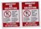 FUNOMOCYA 2pcs No Soliciting Door Sign Stickers for Message Deterring Unwanted Visitors Easy Application Strong Adhesion for Front Door