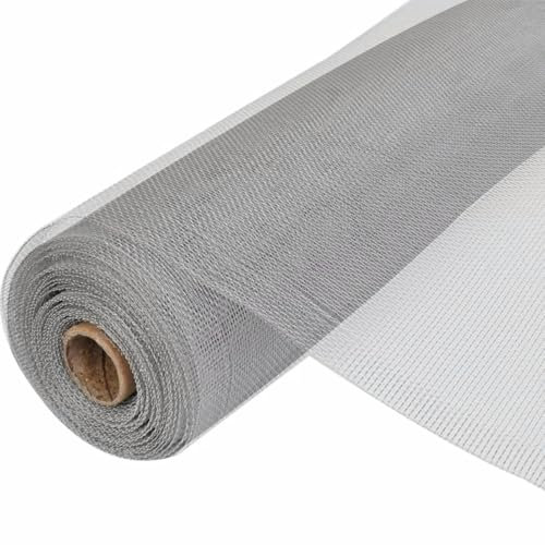 qohoio Écran en Treillis Aluminium 100x1000 cm Argenté Barriere Jardin Exterieur,Barriere Jardin,Portillon Grillage
