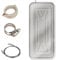 Air Conditioner Drip Pan with Drain Stainless Steel Drip Pan for Portable Air Conditioner with Water Pipe for Multiple Uses(84 x 38cm)