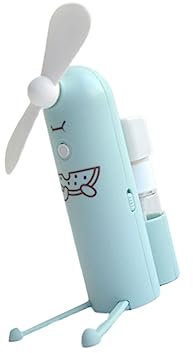 PHENOFICE 1 Pc ventilador USB abanico portátil mini ventilador con rociador de agua mini ventilador portátil USB ventilador de mano USB Green