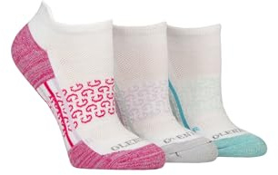 Glenmuir Women's Sport Trainer Socks - Technical, Short, Low, Ankle High, Half Cushioned, Breathable, Gym, Sport, Fitness, 3 Pair Multipack Size 4-8
