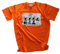 Abby Road Cartoon DTF Vollfarb T-Shirt Klassisch Rundhals Kurzarm Orange L