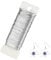 PANITOREER 50m Jewellery Wire, 0.35mm Silver Aluminium Craft Wire, Ideal for Jewellery Making, Wreath Making, Floral Arrangements, Wire Weaving and Wrapping