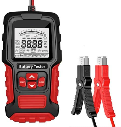 GREOHNMPAW Car Battery Tester 12V 24V Battery System Detect Auto Battery Analyzer for Car Motorcycle Battery Charging Test Tool